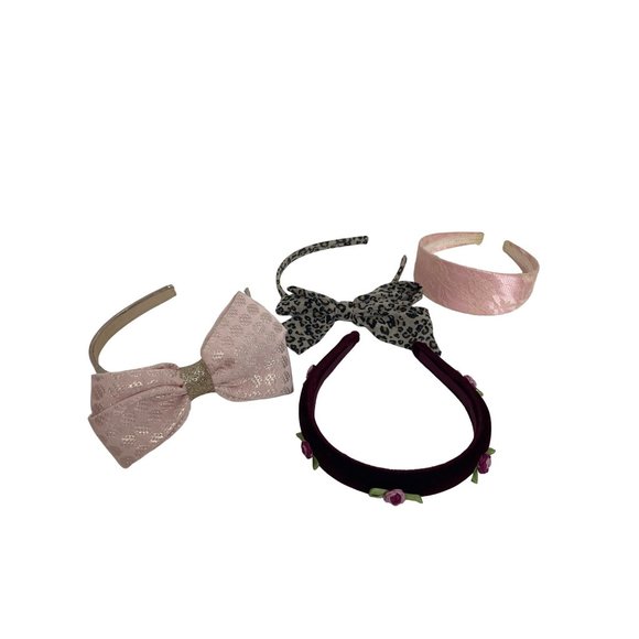 Lot of 33 Girls Headbands Multi Styles Colors Fabric Plastic Stretchy Floral - Picture 8 of 17